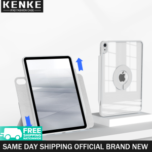 KENKE ipad case 360 Magnetic Removable Acrylic Anti-bending Case for iPad Air 5 2022 iPad Air 4 (2020) iPad Pro 11 (2020/2021) iPad 7th 8th 9th gen iPad Mini 6 7 Smart Detachable Magnetic Cover