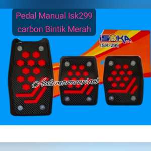 COVER PEDAL GAS MOBIL NON SLIP PEDAL MANUAL ANTI SLIP & PEDAL MATIC NON SLIP MOTIF CARBON PREMIUM