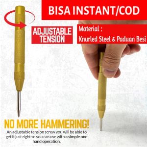 ⭐⭐⭐⭐⭐Automatic Center Punch Penanda Titik Bor