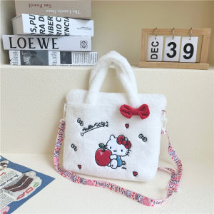 27CM Sanrio Kuromi Cinnamoroll Melody Kitty Crossbody Hand Carry Sling Bag Beg with ZIPPER ZIP
