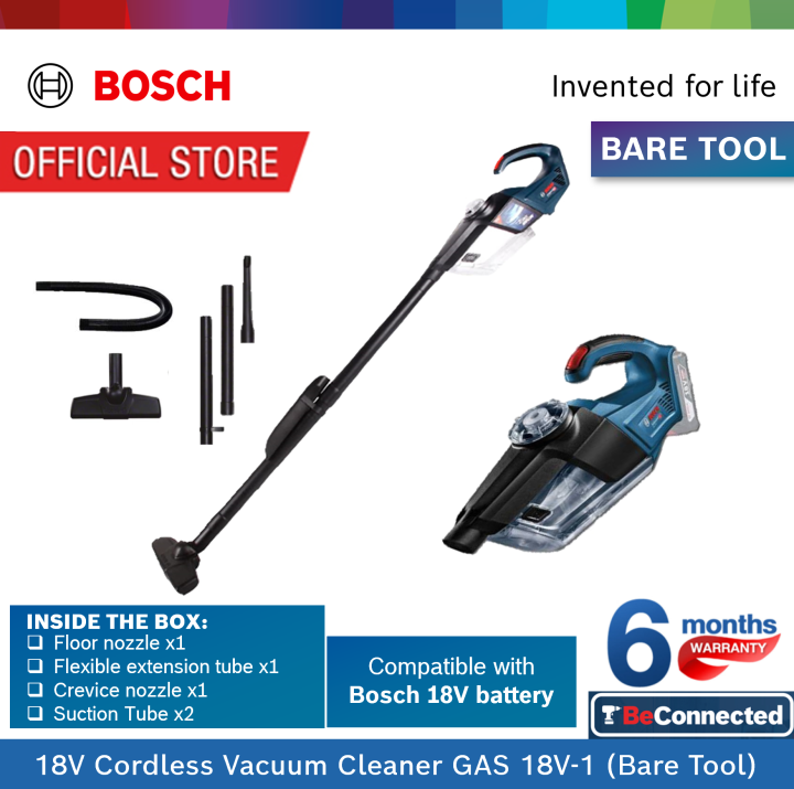 Bosch 18V Cordless Vacuum Cleaner GAS 18V1L (SOLO) Lazada Singapore