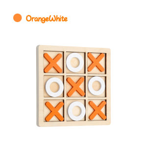 LAKOE Puzzle Chess Tic Tac Toe Mainan Anak Puzzle Kayu Xo Geometri Toys