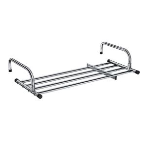 GOODOO Scalable Clothes Drying Rack Stainless Steel Adjustable Clothes Organizer Racks Durable 50-158cm Balcony Hanging Rail Indoor/Outdoor