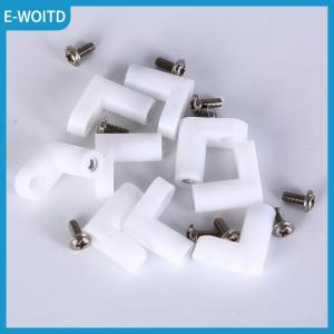 【E-WOITD】 10pcs fixed plastic pcb mounting feet 20mm L type feet with screws