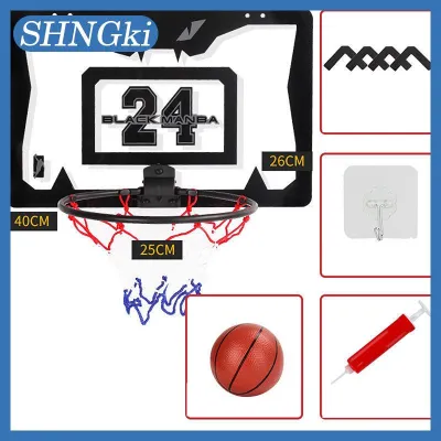 SHNGki Mini Bóng Rổ Hoop Cho Trẻ Em Nhà Tập Thể Dục Có Thể Gập Lại Bóng Rổ Hoop Đấm Miễn Phí Treo Tường Backboard Thể Thao Trong Nhà