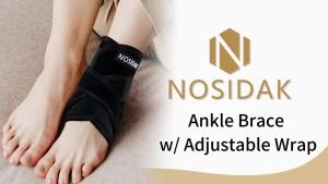 Ankle Brace for Women Men Breathable Neoprene Foot Brace for Sprained Ankle Support for Plantar Fasciitis Relief Adjustable Ankle Stabilizer with Arch Support for Achilles Tendonitis Relief