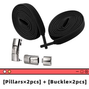 Lazy Shoelaces Buckle No Tie Elastic Shoelaces for Sneakers System with Magnetic Shoe Laces Lock - One Size Fits All Kids and Adults