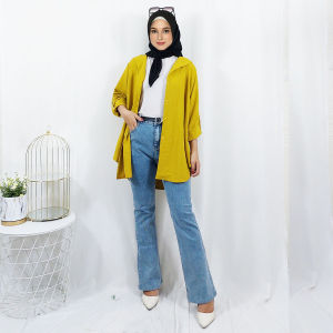 DEVANCA SHIRT BLOUSE OLIVIA CRINKLE PREMIUM AIRFLOW MATT KATUN CRINGKLE ADEM GL FASHION