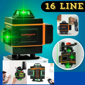 RAJA Taffware Hilda Laser Level waterpass digital alat tukang bangunan 4D 16 Line with Remote lcd