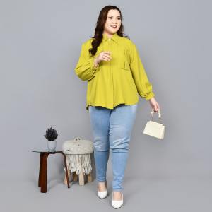 Siselyo Chila Kemeja Oversize | Kemeja Wanita - Kemeja Kerja - Kemeja Wanita Casual - Kemeja Bigsize - Atasan Jumbo