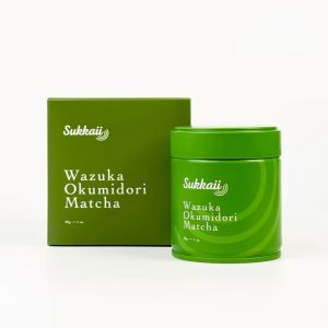มัทฉะชาเขียวเกรดพิธีการ สายพันธ์เดี๋ยว โอคูมิโดริ sukkaiiไร่ชาขนาดเล็กจาก เมืองวาซูกะจังหวัดอูจิ 30g