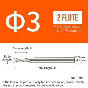 High Speed Steel Carbide End Mill M2AL HSS 2/3/4 Flutes White Steel Milling Cutter CNC Machine Drill Bit Tool