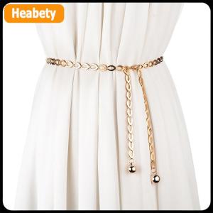 【2-3 days delivery】 Women Fashion Belts Luxury Designer Belt Retro Silver Carved Hollow Out Chain Belt for Women Elegant Round Metal Women Belt