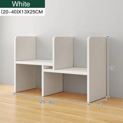Desktop Storage Bookshelf Multifunctional Wooden Office Desk Telescopic Frame Adjustable Desktop