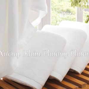 Khăn tắm Cotton Khách sạn Nhà nghỉ 50x100 Khăn Bông  mềm mịn Sọi Cao cấp Hàng A Thấm hút tốt