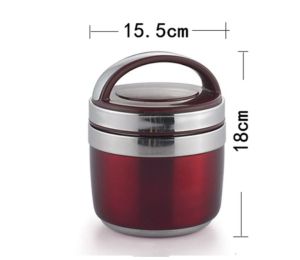 Cặp Lồng Ruột Inox Siêu Giữ Nhiệt 2 Ngăn 1.3 Lít Và 1.5 Lít Cho Văn Phòng Gia Đình Tiện Dụng