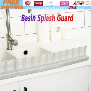 【Local Warehouse】New Suction Cup Sink Water Splash Guard Anti-water Board Kitchen Fruit Vegetable Washing Supplies Baffle Screen Specialty Gadget Water-Splash-Guard