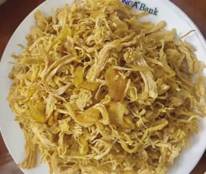 500gr Khô gà Bơ Tỏi giòn KHÔNG CAY Lày Hòa (bịch zipper 500gr) chế biến từ những nguyên liệu tươi mới đảm bảo vệ sinh an toàn thực phẩm