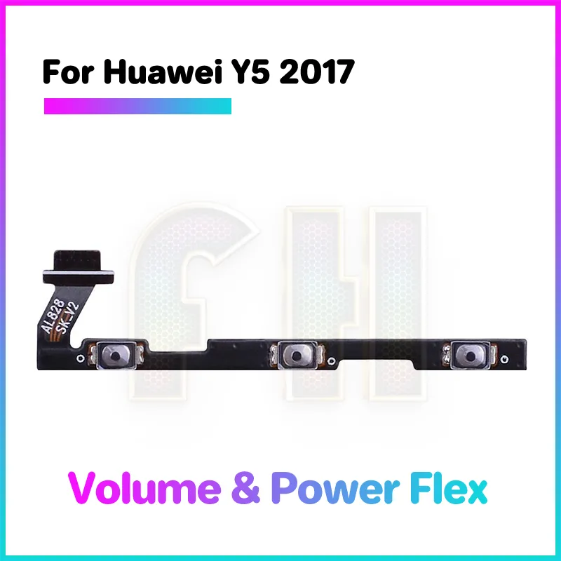 Nappe De Boutons Huawei Y5 2018 / Y5 Lite / Y5 Prime – Bouton Power/volume, Noir, Neuf