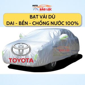 Bạt Phủ Ô Tô Vải Dù Toyota Vios Altis Camry Fortuner Innova Yaris Rush Hilux Wigo Land Cruiser Cross