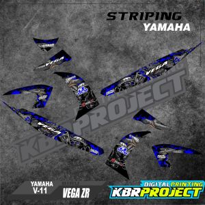 ( COD ) VEGA ZR STICKER STRIPING MOTOR YAMAHA VEGA ZR IP.V-11 STRIPING VARIASI RACING
