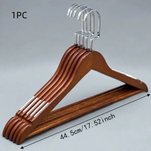 RANG Swivel Hook Wood Hangers Durable Notches Design Non-Slip Coat Hangers  Space Saving Wooden Clothes Hangers For Shirts