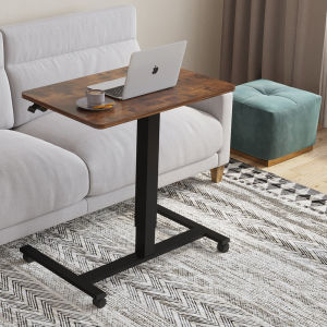 Height Adjustable Laptop Table 71CM Small Desk Mobile Standing Table Lectern Easy Assembly Wheeled