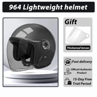 AENXRD 964 Helmet for Motorcycle Vintage Helmet with Quick-release clip Motorcycle Half Face helmet Helmet for adults With ICC/BPS