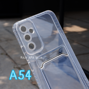 Softcase For S4msung A04 A04S A14 A24 A54 Card Slot Kartu Casing Silicon Bening Clear Kesing Dompet