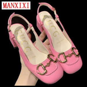Thương Hiệu MANXIXI Giày Cao Gót 2.16 Inch Đẹp Thời Trang Dép Sục Nữ Dễ Thương (Cỡ 35-39)
