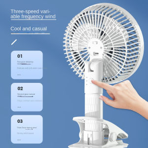 Mini Table Fan Portable Fan Desk Fan Clip Fan USB Rechargeable Wireless Circulator Cooling Fan Camping Travel Desktop Office Use
