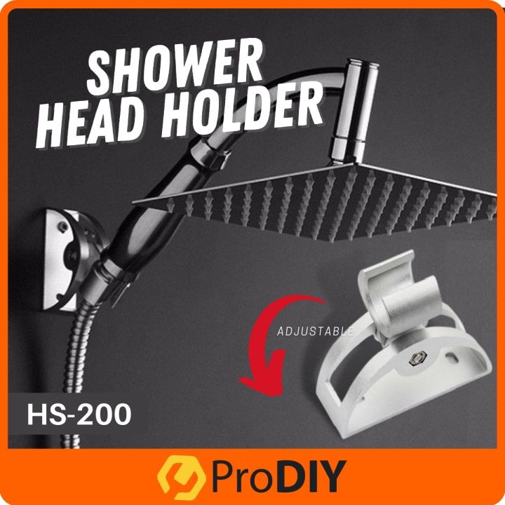 HS200 Self Adhesive Shower Head Holder Aluminum Anti Rust Bracket