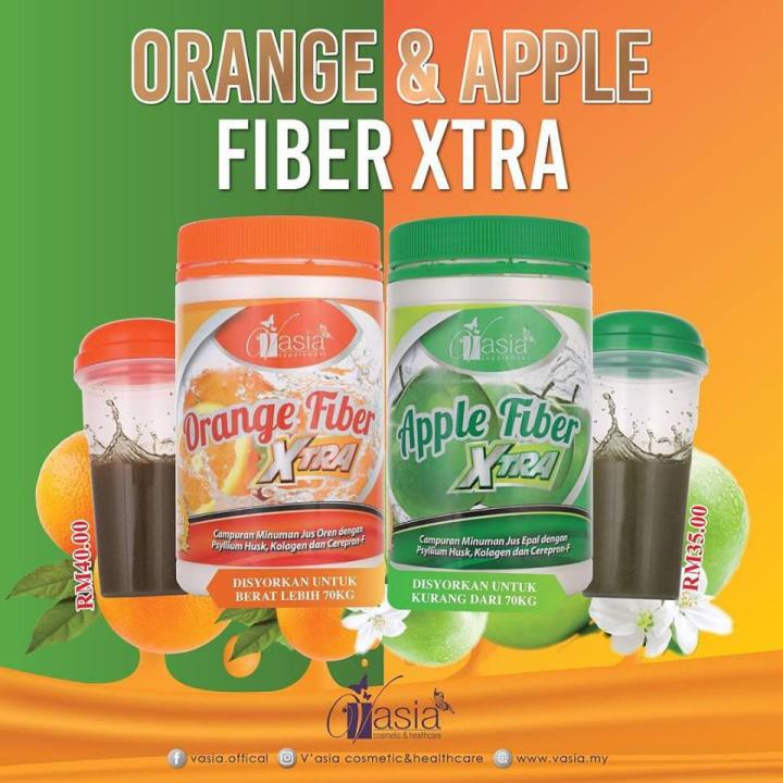 V'Asia Orange Fiber Xtra/Apple Fiber Xtra Lazada