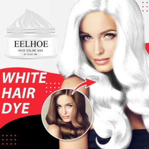 【Rdy Stock现货】EELHOE Temporary Colour Hair Wax Japan Silver Ash grey Color mud styling pomade warna