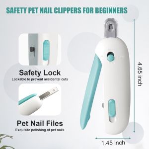 2 in 1 Adjustable Pet Nail Clippers with Safe Trimming Hole for Cats and Dogs Pet Claw Trimmer