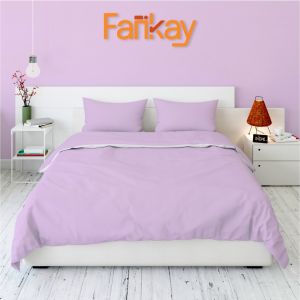 Bed Cover Set Pastel Lilac - Bed Cover 90x200 - 200x200 - Fankay