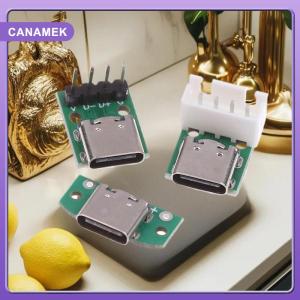 【CANAMEK】 5Pcs USB Adapter Board TYPEC16P To 2.54 Pin Terminal Upgrade Version With Holes For Fixation