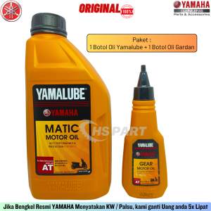 Oli Yamalube Matic Original Asli Paket Oli Gardan