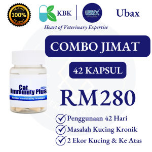Ubax Cat Immunity Plus Booster Gemuk Kucing Cat Immune Booster Supplement Kucing Cat Supplement