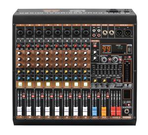 FT SATR SPIDER 8-CH MIXER PROFESSIONAL 8 CHANNEL MIXING CONSOLE and AUX PATHS EFFECTS PROCESSOR 256DSP EX-8USB