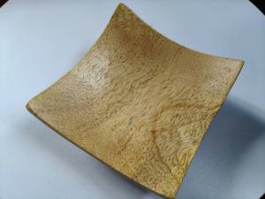 จานไม้ ตกแต่ง ทำจากไม้แท้ อบแห้งทำสีสวยงาม