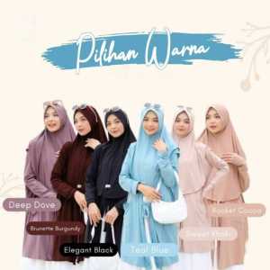 NEW!! HIJAB JILBAB CLEO CARDIGAN 2in1 Pakai Busa Pad - Kerudung Instan Menyatu Dengan Cardi