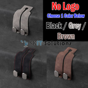 【SKIT SG】Car Hook for Car Interior Car Accessories Bag Hook Holder Double Hook for BYD Audi BMW Mercedez Benz Honda Toyota Lexus Hyundai Leather Small Hook Car Back Seat Double Hook Holder Car Seat Headrest Hook Suede Leather Metal Hook Hanger