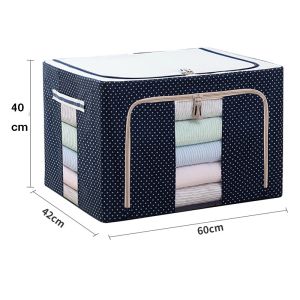 100L Oxford Foldable Storage Box Organizer Large Capacity Storage Bag For Clothes