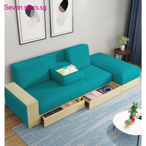 Folding Sofa Scandinavian Japanese Sofa Bed Living Room Multifunctional Dual-use With Storage Fabric Sofa Sets. Available in stock