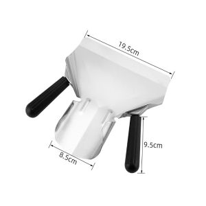 StainlessSteel French Fries Shovel Fry Burger Chip Snacks Scooper Single Handles Grip Packaging Tool