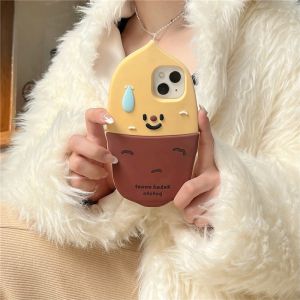 💯【เคสโทรศัพท์】 + Gratis Ongkir💯เคสป้องกันซิลิโคนลายตุ๊กตามันฝรั่งการ์ตูน3D น่ารักตลกๆสำหรับ iPhone 15 14 13 12 Pro Max 11ซิลิโคนกันกระแทก