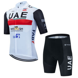 UAE 2023 New Bike Team Cycling Jersey Set Summer Short Sleeve Quick-dry Cycling Clothing MTB Bike Uniform Men Bicycle Wear