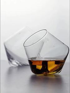 Japanese Style Hand-Carved Cherry Whisky Tasting Glass Wine Cups Tumbler Rock Ins