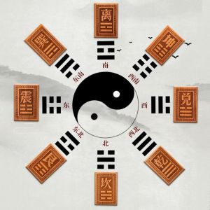 已开光 招财 桃木坤卦补角牌乾卦房屋补角牌桃木八卦挂件艮巽震离兑坎卦挂牌摆件 Kun Gua Bujiao Brand Qiangua House Bujiao Brand Peachwood Bagua Pendant Genxun Zhen Away From The Kan Gua Listing Decoration